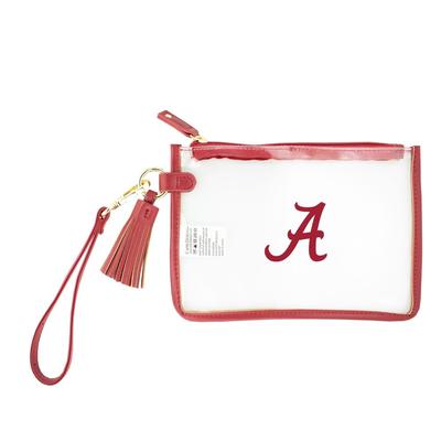 Alabama Wristlet Clear Bag