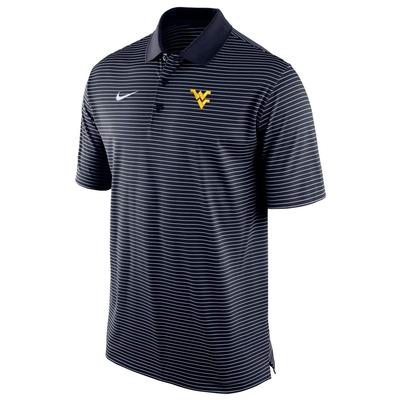 West Virginia Nike Stadium Stripe Polo