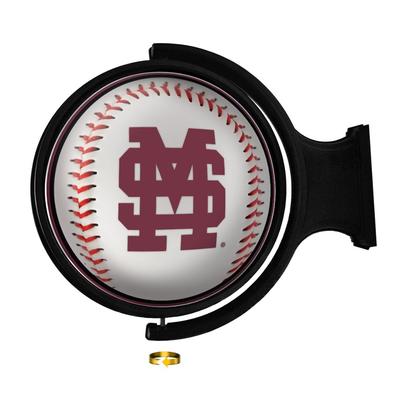 Mississippi State Baseball Rotating Lighted Wall Sign