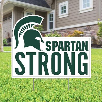 Michigan State Spartan Strong Lawn Sign