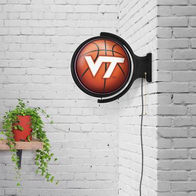 Virginia Tech Basketball Rotating Lighted Wall Sign