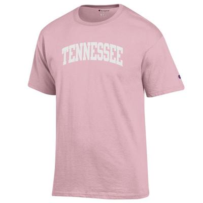 Tennessee Champion Women's White Arch Tee FEATHER_PINK