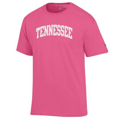 Tennessee Champion Women's White Arch Tee HEIRLOOM_PINK