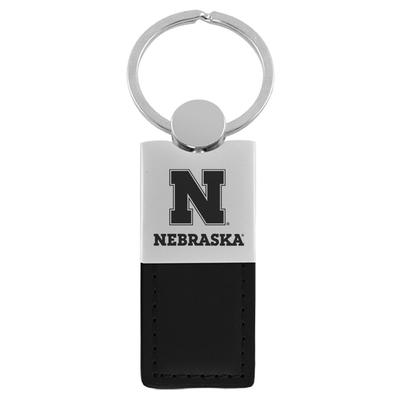 Nebraska Leather Keychain
