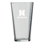  Nebraska 16 Oz Etch Pint Glass