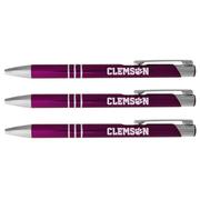  Clemson Aura 3- Pack Ink Pens