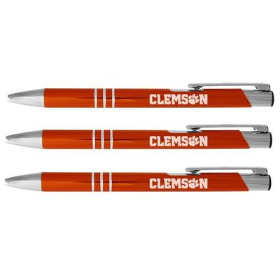 Clemson Aura 3-Pack Ink Pens