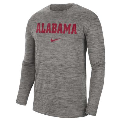 Alabama Nike Team Issue Velocity Long Sleeve Tee