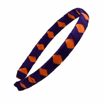 Purple And Orange Criss Cross Headband