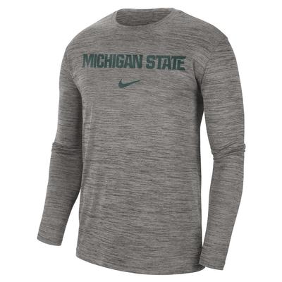 Michigan State Nike Team Issue Velocity Long Sleeve Tee
