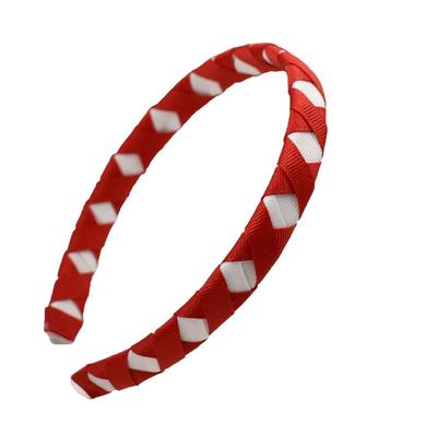 Red And White Criss Cross Headband