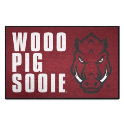 Arkansas 19 x 30 Wooo Pig Sooie Mat