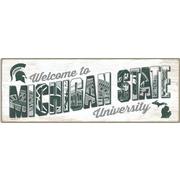  Michigan State 25 X 9 Tradition Wood Sign