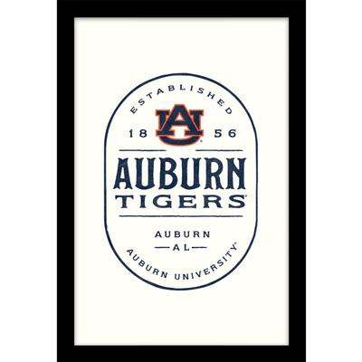 Auburn 11 x 16 Framed Wood Sign
