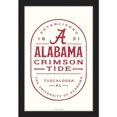 Alabama 11 x 16 Framed Wood Sign