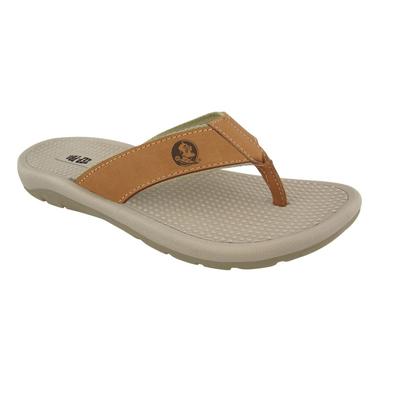 Florida State Zeppro Tan Embossed Flip Flop