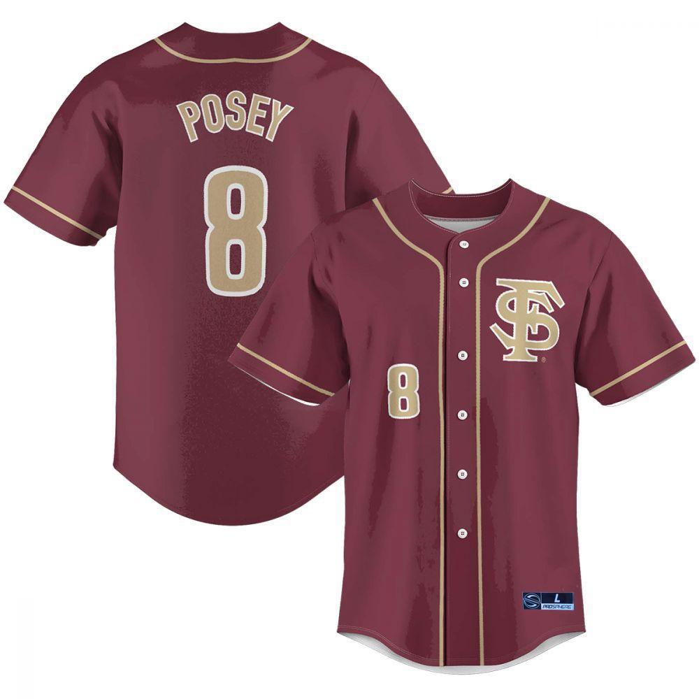 FSU, Florida State Buster Posey Baseball Jersey
