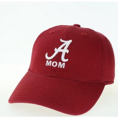 Alabama Legacy A Logo Over Mom Adjustable Hat