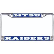  Mtsu Raiders License Plate Frame