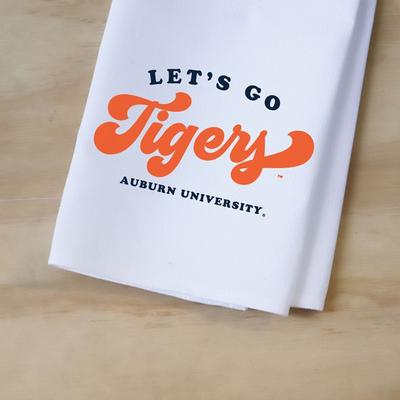 Auburn Let's Go Tigers Tea Towel