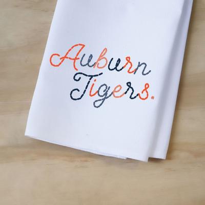 Auburn Stitch Script Tea Towel