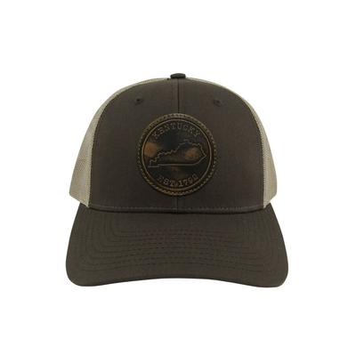 Kentucky Circle Leather Patch Trucker Hat