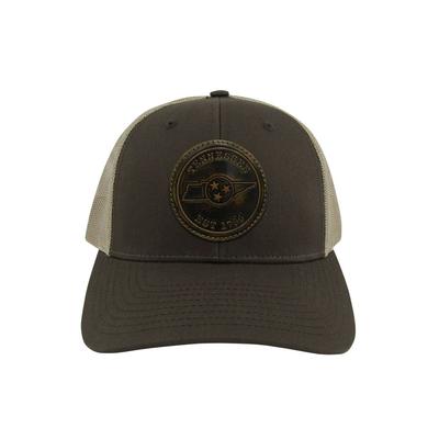 Tennessee Tristar Circle Leather Patch Trucker Hat