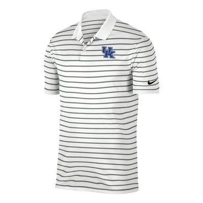 Kentucky Nike Golf Victory Stripe Polo WHITE