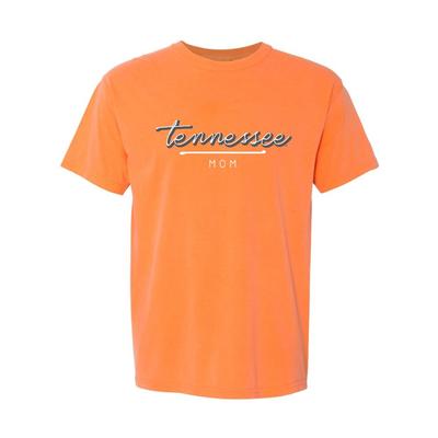 Tennessee Summit Script Over Mom Bar Comfort Colors Tee