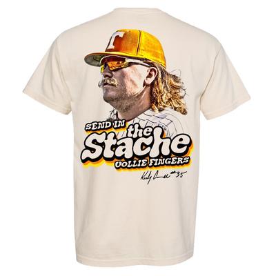 Tennessee Kirby Connell Send The Stache Vollie Fingers Comfort Colors Tee