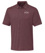  Mississippi State Cutter & Buck Forge Pencil Stripe Polo