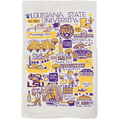 LSU Julia Gash Tea Towel
