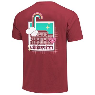 Mississippi State Funky Campus Frame Comfort Colors Tee