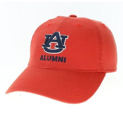 Auburn Legacy Logo Over Alumni Adjustable Hat ORANGE
