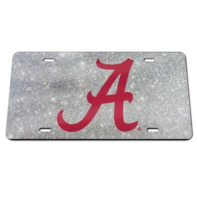 Alabama Glitter License Plate