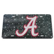  Alabama Black Glitter License Plate
