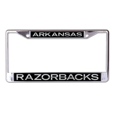 Arkansas Black Metallic License Plate Frame