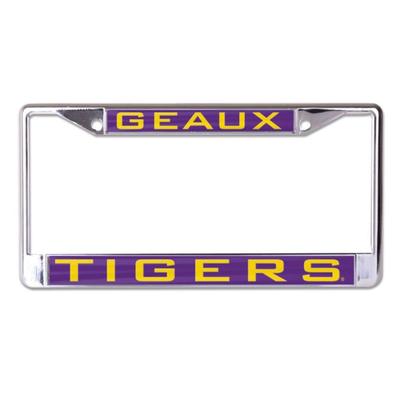 LSU Geaux Tigers License Plate Frame