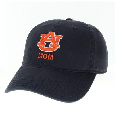 Auburn Legacy Logo Over Mom Adjustable Hat
