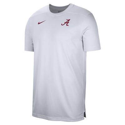 Alabama Nike Dri-Fit UV Coaches Top WHITE