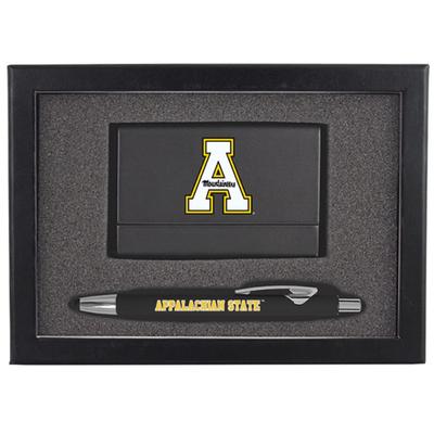 App State Business Card Holder and Pen Set