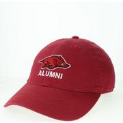  Arkansas Legacy Razorback Logo Over Alumni Adjustable Hat