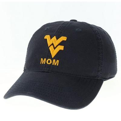 West Virginia Legacy Logo Over Mom Adjustable Hat
