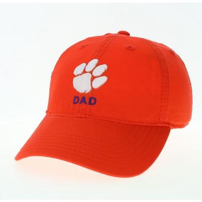 Clemson Legacy Logo Over Dad Adjustable Hat