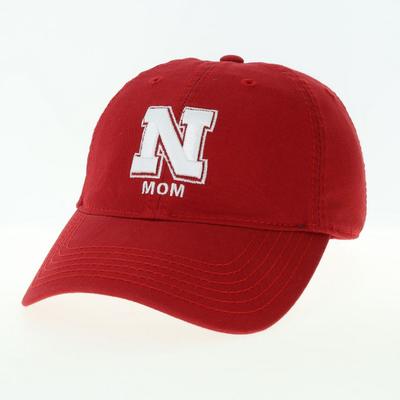 Nebraska Legacy Logo Over Mom Adjustable Hat