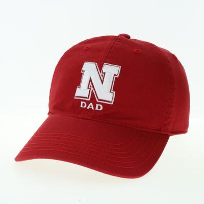 Nebraska Legacy Logo Over Dad Adjustable Hat