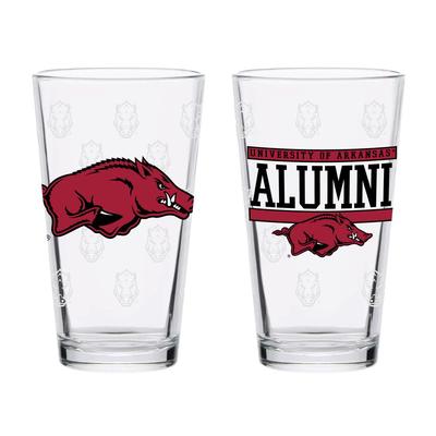 Arkansas 16 Oz Alumni Repeat Pint Glass