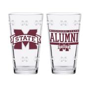  Mississippi State 16 Oz Alumni Repeat Pint Glass