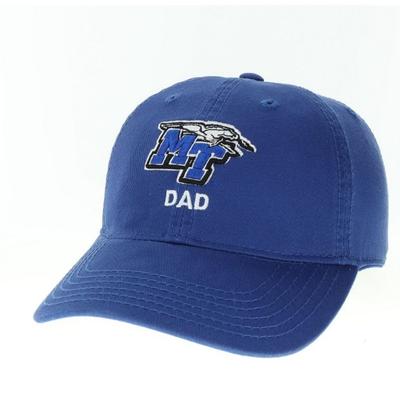 MTSU Legacy Logo Over Dad Adjustable Hat