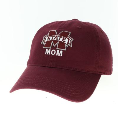 Mississippi State Legacy Logo Over Mom Adjustable Hat
